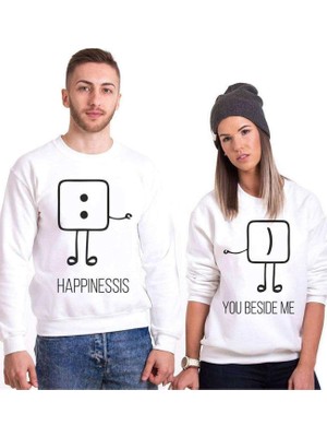 Vionna Tshirthane Mutluluk Benim Yanımda Sevgili Kombinleri Sweatshirt Kombini, Erkek, L-Tek Ürün Fiyatıdır, Kombin Yapmak Için En Az 2 Adet Sepete Ekleyiniz