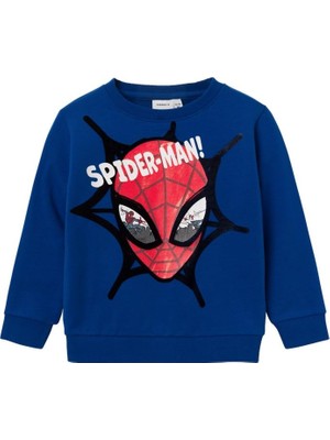 Name It Erkek Çocuk Açık Lacivert Sweatshirt 2-3 Yaş Nmmsvende Spıderman Sweat Bru Mar