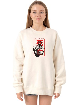Vionna Tshirthane The Mad Titan Thanos Ekru Kadın 2ip Sweatshirt P23146S3104, Xs