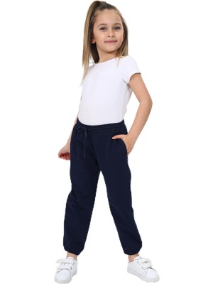 Vionna Toontoy Kız Çocuk Baskılı Eşofman Alt, Lacivert, 4 Yaş