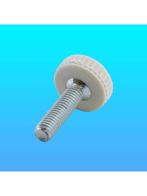 Vionna BADEM10 Bingo Rotil Ayak M6 Civatalı mm Beyaz Profil Ayağı 2.5 cm (10 Adet)