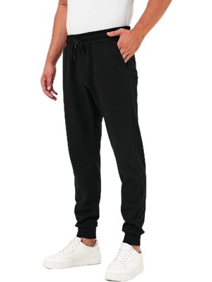 Vionna By Comeor Kalın Erkek Eşofman Altı Jogger Arka Cepli Paça Lastikli Regular Fit Şardonsuz (Gri, 2xl)