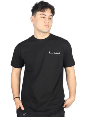 Vionna Erkek Pamuklu Regular Fit Yuvarlak Yaka Siyah T-Shirt 24411060-011