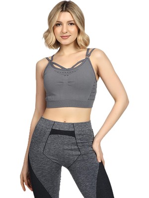 Vionna Mio Studio Energy Gym Sporcu Sütyeni Antrasit
