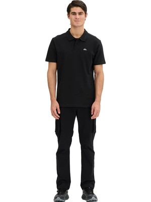 Vionna Quıksılver Pınnacle Polo Erkek Siyah Polo T-Shirt