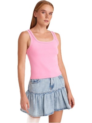 Vionna Dilvin Kontrast Fitilli Atlet, 36, 101A21087, Pembe, Kadın