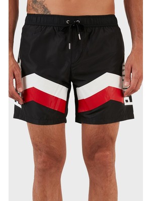 Vionna Philipp Plein Logolu Deniz Şortu Belden Bağlamalı Mayo Short Erkek Mayo Short CUPP06M0199