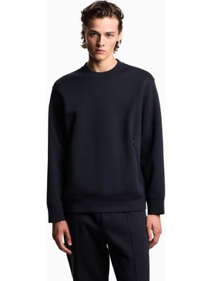 Vionna Erkek Regular Fit Bisiklet Yaka Uzun Kol Pamuklu Lacivert Sweatshirt EM003052 AF17545-UB118
