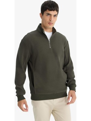 Vionna Defacto Yumuşak Tuşe Fermuarlı Sweatshirt E9629AX25AU