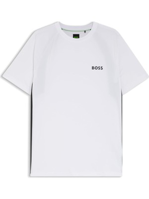 Vionna Erkek Kısa Kol Bisiklet Yaka Rahat Kesim Beyaz T-Shirt 50554544-100