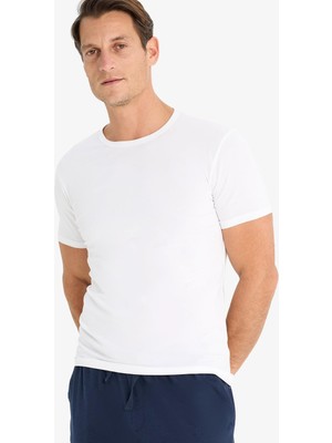 Vionna Defacto Slim Fit Dar Kesim Bisiklet Yaka Kısa Kollu Tişört L4885AZ25SP