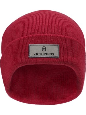 Vionna Victorinox Üniseks Fan Beanie Logo Şapka, Rot, Einheitsgröße