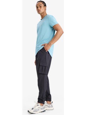 Vionna Defacto Slim Fit Dar Kesim Kargo Cepli Dokuma Sporcu Jogger Eşofman Altı E9361AX25AU