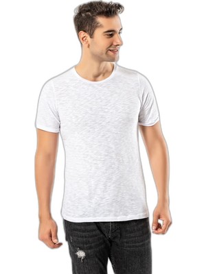 Vionna Ljung Erkek T-Shirt TML284001-WHITE