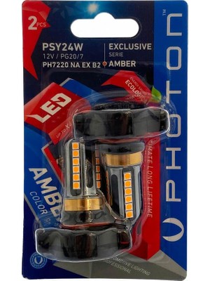 Vionna Photon Ampul PSX24W Amber Exclusive Serie (2'li Blister) Pht PH7220 Na Ex B2