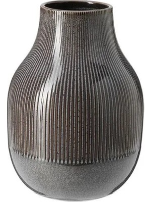 IKEA Gradvıs Seramik Vazo , Koyu Gri, 21 cm