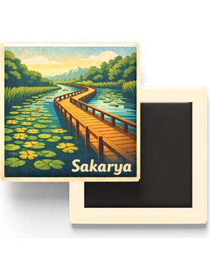 Vionna Sakarya - Acarlar Longozu - Baskılı Buzdolap Magneti Kare - 9x9 cm