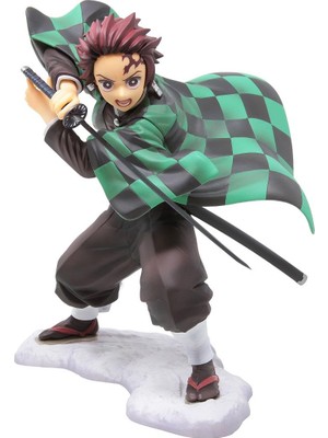 Vionna Demon Slayer Kimetsu No Yaiba Tanjiro Fighting Version Aksiyon Figür 16 cm