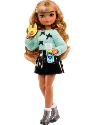 Vionna Barbie Dream Besties Bebek ve Aksesuarları, Çıkarılabilir Kıyafetleriyle Eklemleri Bükülebilen, Dalgalı Kahverengi Saçlı Zia Bebek, Saç ve Ay Temalı 7 Aksesuar, JGG36