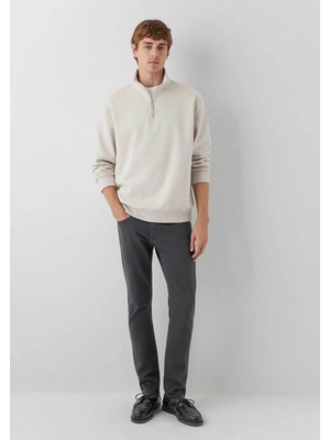 Mavi Yarı Fermuarlı Bej Erkek Sweatshirt M0S10278-70144
