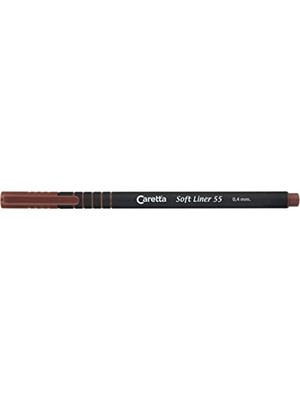 Vionna Caretta Soft Liner 55 Fineliner Kalem, Kahverengi, 0.4 mm