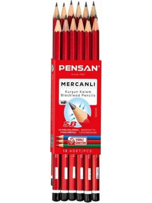 Vionna Pensan Mercanlı Kurşun Kalem, Hb Sertlik, Hexagonal Gövde, 12 Adet
