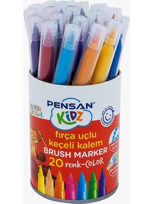 Vionna Pensan Keçeli Kalem 20 Li Kıdz Fırça Uçlu PE4000KÇ