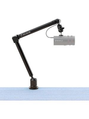 Vionna Avermedia Masa Kelepçeli Mikrofon Kolu, Tamamen Ayarlanabilir Bom Kolu, 1/4 "ila 5/8" Adaptör, Stüdyo, Podcast, Oyun Için Ağır Hizmet Mikrofon Standı, Hem Yüksek Hem De Düşük Profilli Mikrofon Kolu