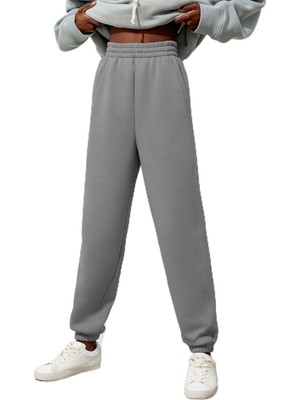 Die Grup Madmext Kadın Boyalı Gri Comfort Fit Eşofman Altı MG1353,BOYALI Gri Xl