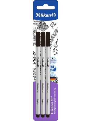 Vionna Pelikan Fineliner 96, 3 Adet Blister Ambalajda