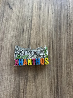 Vionna Pharus Patara Magnet, Renkli Harfler, Dekoratif Buzdolabı Süsü, Metal Kaplama