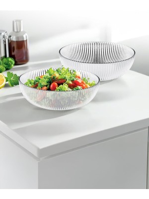 Vionna Rivella Cam Salata Kasesi 20 cm 3.2 Litre 2'li Set