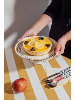 Vionna Mood Emaye Pasta/kek Sunum Standı (24 Cm)