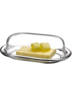 Vionna Pasabahce 98402 – Tereyağı Kutusu, Saklama Kabı Basic 19,7 x 13,1 Cm, 2 Parça Cam