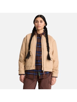 Timberland Strafford Washed Canvas Jacket 2.0 Kadin Bej Ceket TBC0YH4ZDF01