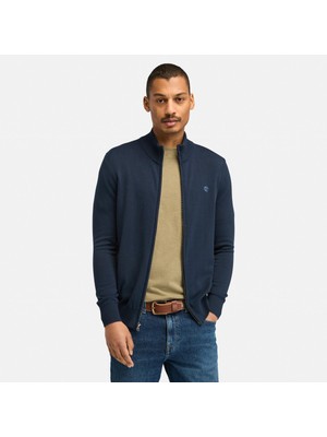 Timberland Williams River Cotton Yd Swe Erkek Lacivert Dik Yaka Ceket