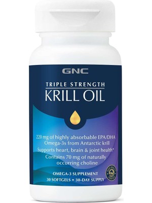 Vionna Gnc Triple Strength Krill Oil Esansiyel Yağ Asitleri