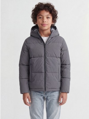 Jack & Jones Jack Jones Jjgalaxy Puffer Jacket Jnr Çocuk Antrasit Mont 12303956-16