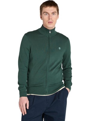 Timberland Williams River Cotton Yd Swe Erkek Yeşil Dik Yaka Ceket