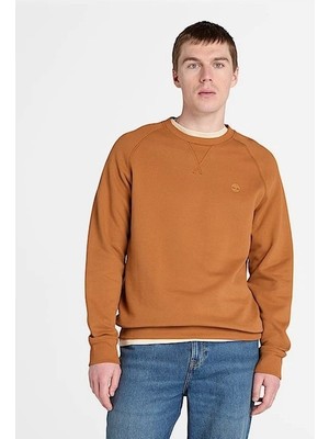 Timberland Exeter Rıver Brushed Back Crew Sweatshir Erkek Kahverengi Sweatshirt TB0A2BNKC391
