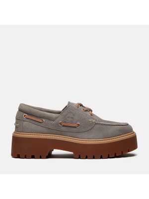Timberland Stone Street Boat Shoe Kadin Koyu Gri Günlük Ayakkabı TB0A2GVFEJR1