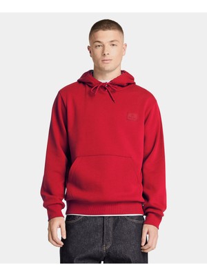 Timberland Silicon Badge Bb Hoodie Erkek Kırmızı Sweatshirt TBC0YHBBAI71