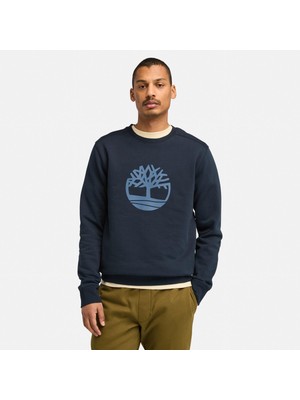 Timberland Kennebec River Tree Logo Erkek Lacivert Sweatshirt