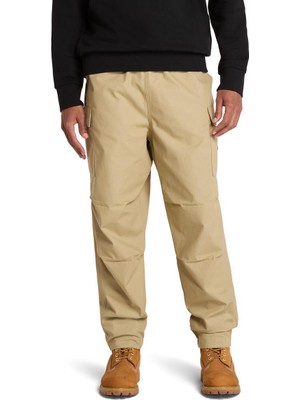 Timberland Woven Badge Ripstop Cargo Erkek Bej Pantolon