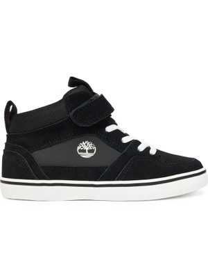 Timberland Stone Jump Mid Hook & Loop Sneaker Çocuk Siyah Sneaker Ayakkabı TB0A6FN7EK41