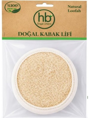 Vionna Hb Organik Doğal Ürünler Kabak Lifi Banyo Yüz ve Vücut Kesesi (Peeling)