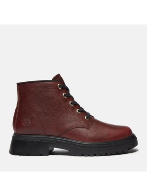 Timberland Cambria Valley Mid Lace Up Kadın Bordo Bot