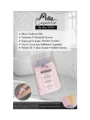 Vionna Pella Cosmetic 4 Adet Renkli Duz Banyo Lifi ve Kesesi