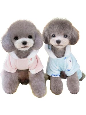 Vionna Glipet Puppy Desenli Polar Köpek Kıyafeti Pembe L