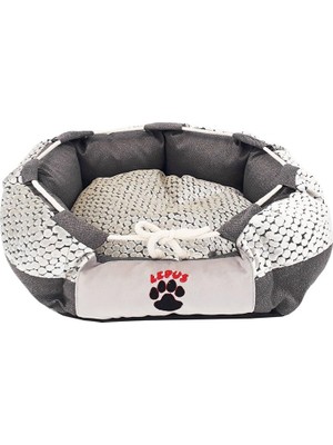 Vionna Lepus Kedi ve Köpek Ip Ayarlı Simit Yatak 35X20 cm